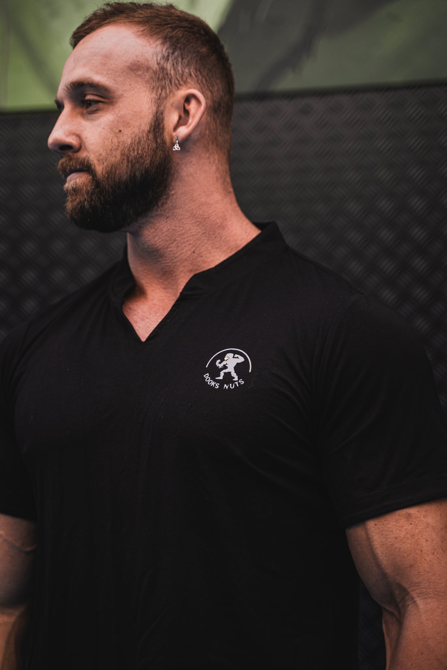 Dooks nuts coziest V-necked black bamboo T-shirt.